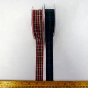 Tartan Ribbon 25mm Wide
