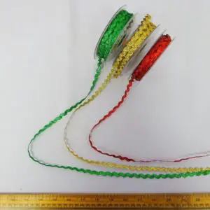 Metallic Lurex Ric Rac Trim Small