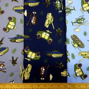 Cotton Fabric Tank Command Print