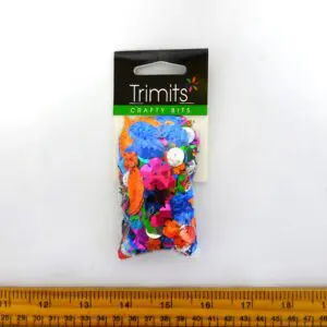 Sequin Packs Assorted Shapes Multi Coloured