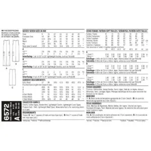 New Look Sewing Pattern 6572