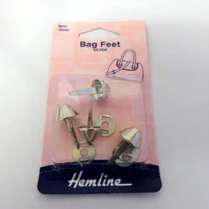 Bag Feet 15mm Silver