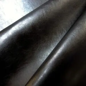 Faux Leather Leatherette Fabric Black