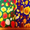 Viscose Fabric Abstract Fruity Puffs
