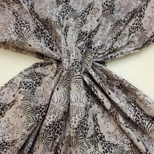 Polyester Cotton Fabric Jimmy Giraffe grey