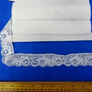 Lace Trimming Stretch 3cm Wide Code 658 Ivory