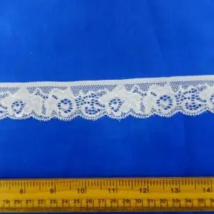 Lace Trimming Stretch 3cm Wide Code 658 Ivory