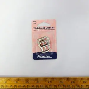 Waistcoat Buckle 20mm 2 Piece Packet Silver