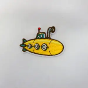 Sew On Motif Submarine Yellow
