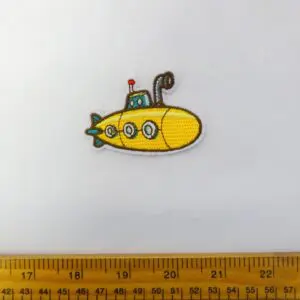 Sew On Motif Submarine Yellow