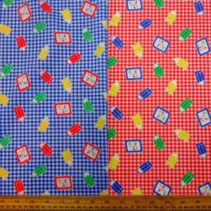 Polyester Cotton Fabric Old School Gingham