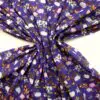 Polyester Cotton Fabric Farmyard purple