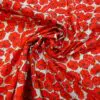 Polyester Cotton Fabric Oops A Poppy Red/Cream