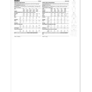 Butterick Sewing Pattern 6984