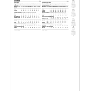 Butterick Sewing Pattern 6999
