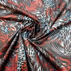 Cotton Fabric Animal Print Fierce Pantha grey/brown