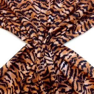 Cotton Fabric Tiger Print brown