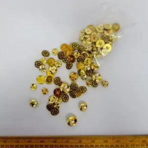 Buttons Large Bag Gold Mixed Size Buttons