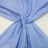 Gingham Fabric Polycotton 3mm pale blue