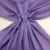 Gingham Fabric Polycotton 3mm purple