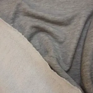 Track Suiting Fabric Sweat Shirting Grey Marl Salt Mash