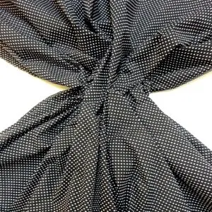 Polyester Cotton Fabric Pinny Spot black
