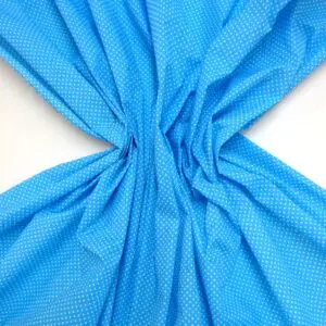 Polyester Cotton Fabric Pinny Spot turquoise