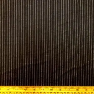 Suiting Fabric Pin Stripe Collection Black Gold
