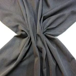 Suiting Fabric Birds Eye With Elastane Black