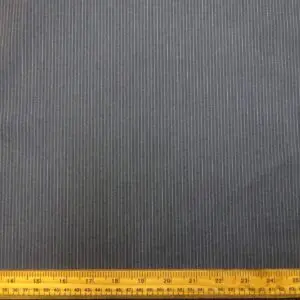 Suiting Fabric Skinny Stripe Dark Grey