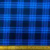 Tartan Fabric Brushed Flannel Windermere Blue