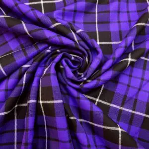 Suiting Fabric Tartan Fife Purple