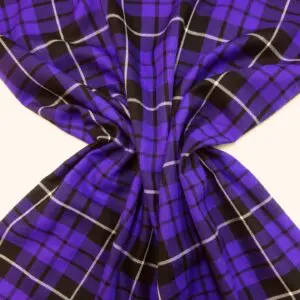 Suiting Fabric Tartan Fife Purple