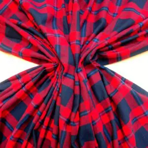 Tartan Fabric Brushed Flannel Royal Jameson Red