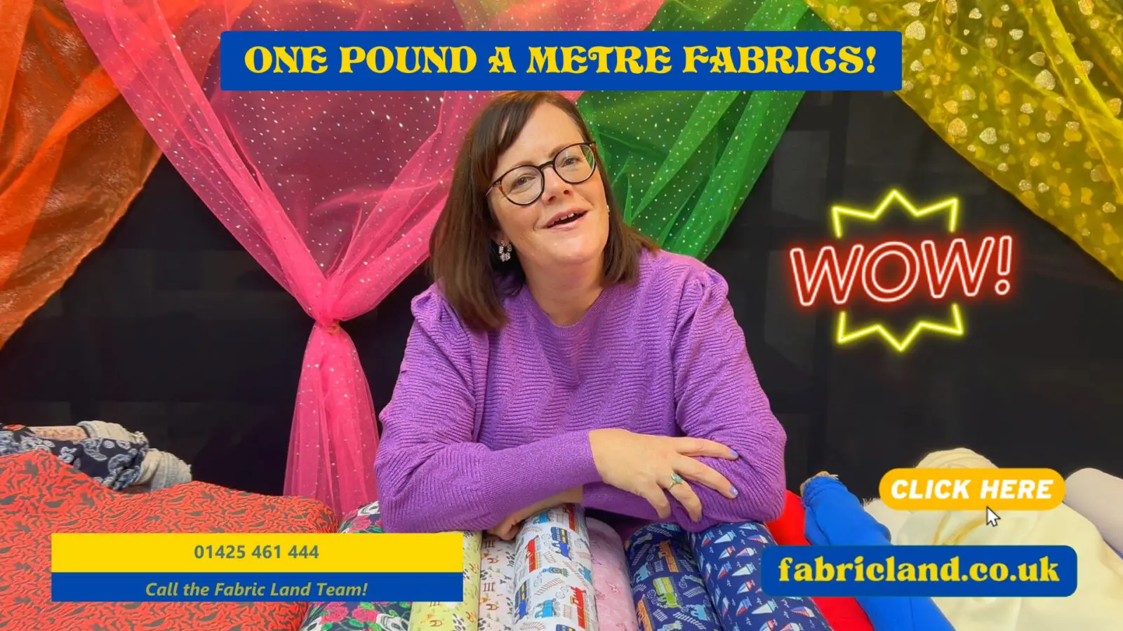 £1 Per Metre Fabrics Video