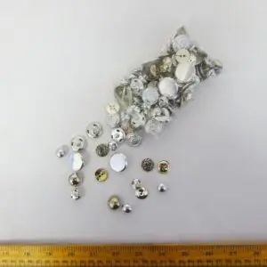 Buttons Large Bag Silver Mixed Size Buttons