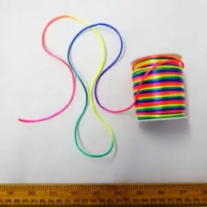 Corset Lacing Rats Tail Cord Rainbow
