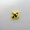 Gold Buttons Criss Cross 2cm Code Jam