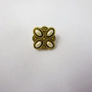 Buttons 18mm Pearl Rubix Shanked Code Jam
