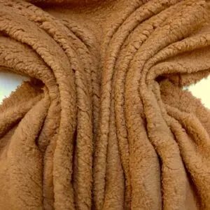 Fleece Fabric Teddy Soft Fur cider rust