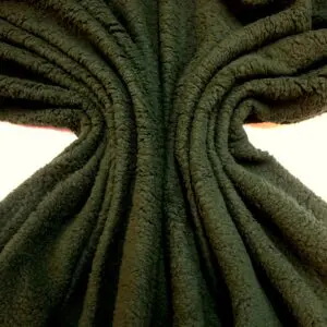 Fleece Fabric Teddy Soft Fur olive khaki