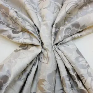 Curtain Fabric Rocky Rose Silver Grey