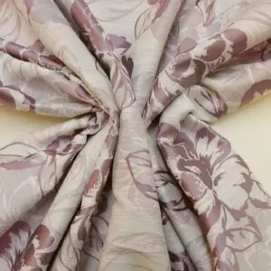 Curtain Fabric Rocky Rose Ivory/Mauve