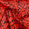 Polyester Cotton Fabric Oops A Poppy Black