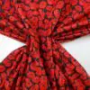 Polyester Cotton Fabric Oops A Poppy Black