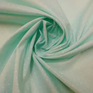 Polyester Cotton Fabric Spot On Pastels mint