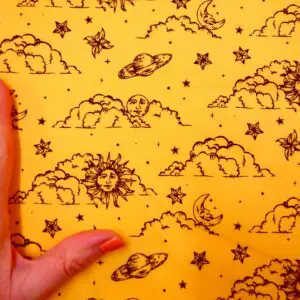 Polyester Cotton Fabric Beyond Custard Earth Yellow