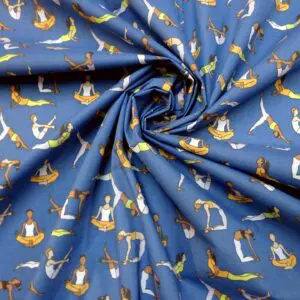 Polyester Cotton Fabric Aerobics royal