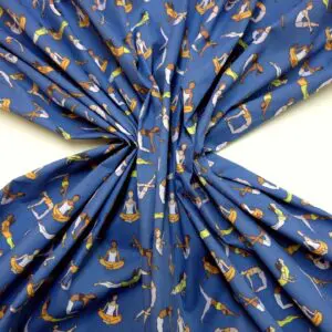 Polyester Cotton Fabric Aerobics royal