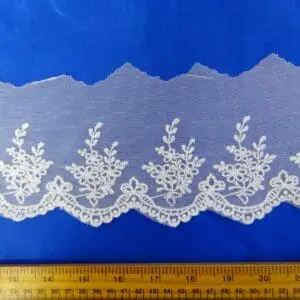 Lace Trimming Lady Annabel White 11cm Wide